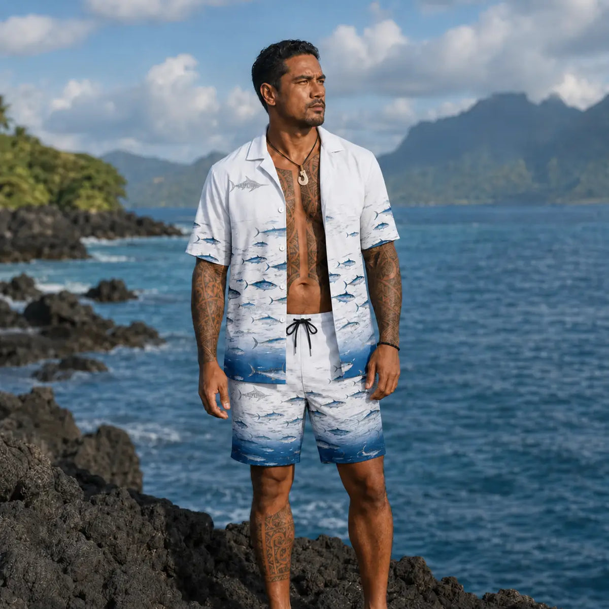 ‘Ā‘AHI set — Blanc Nacré