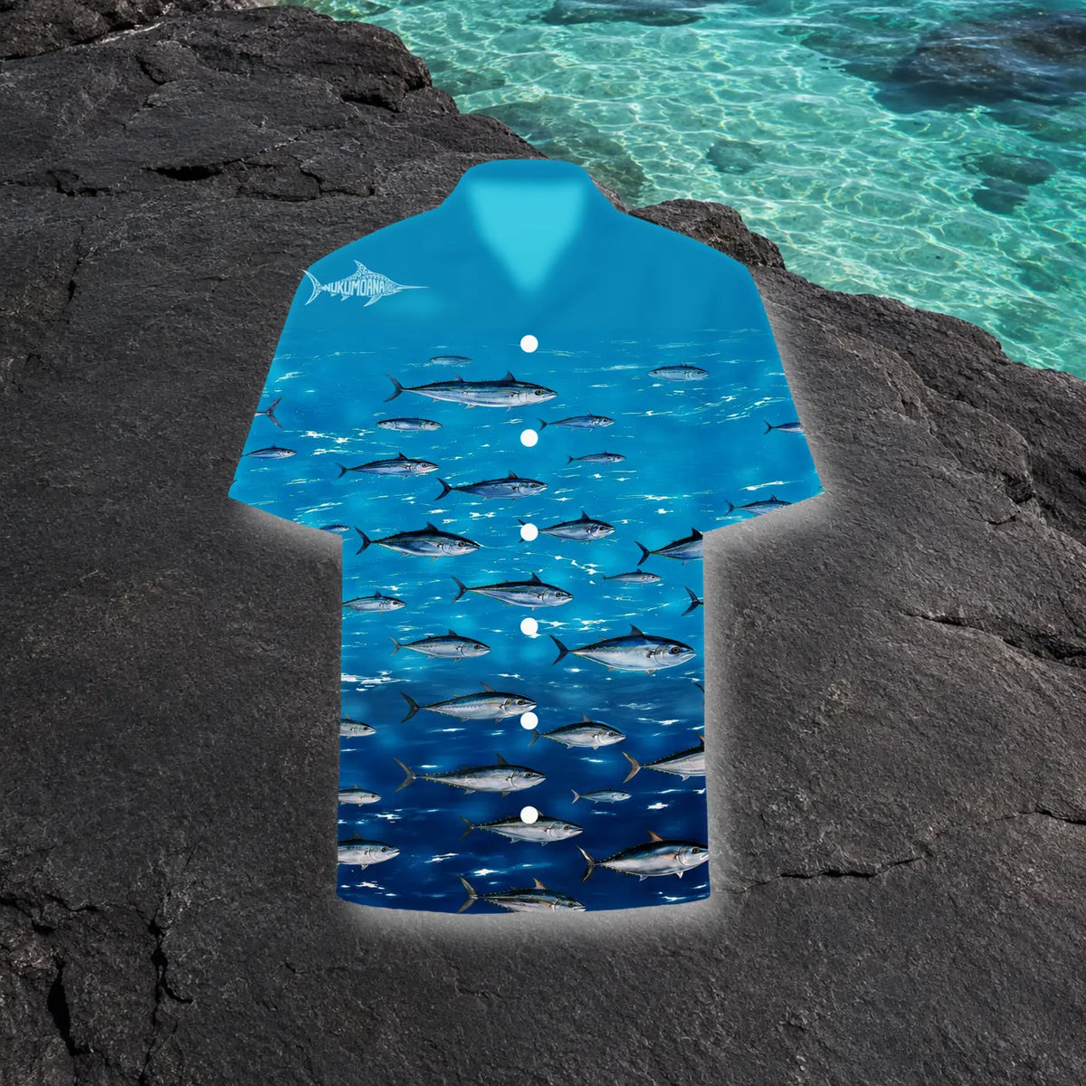 ‘Ā‘AHI shirt — Bleu Grand Large