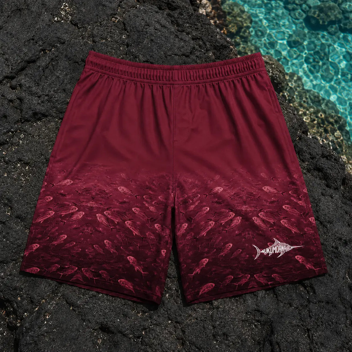 ‘ŌHOPU shorts — Bordeaux