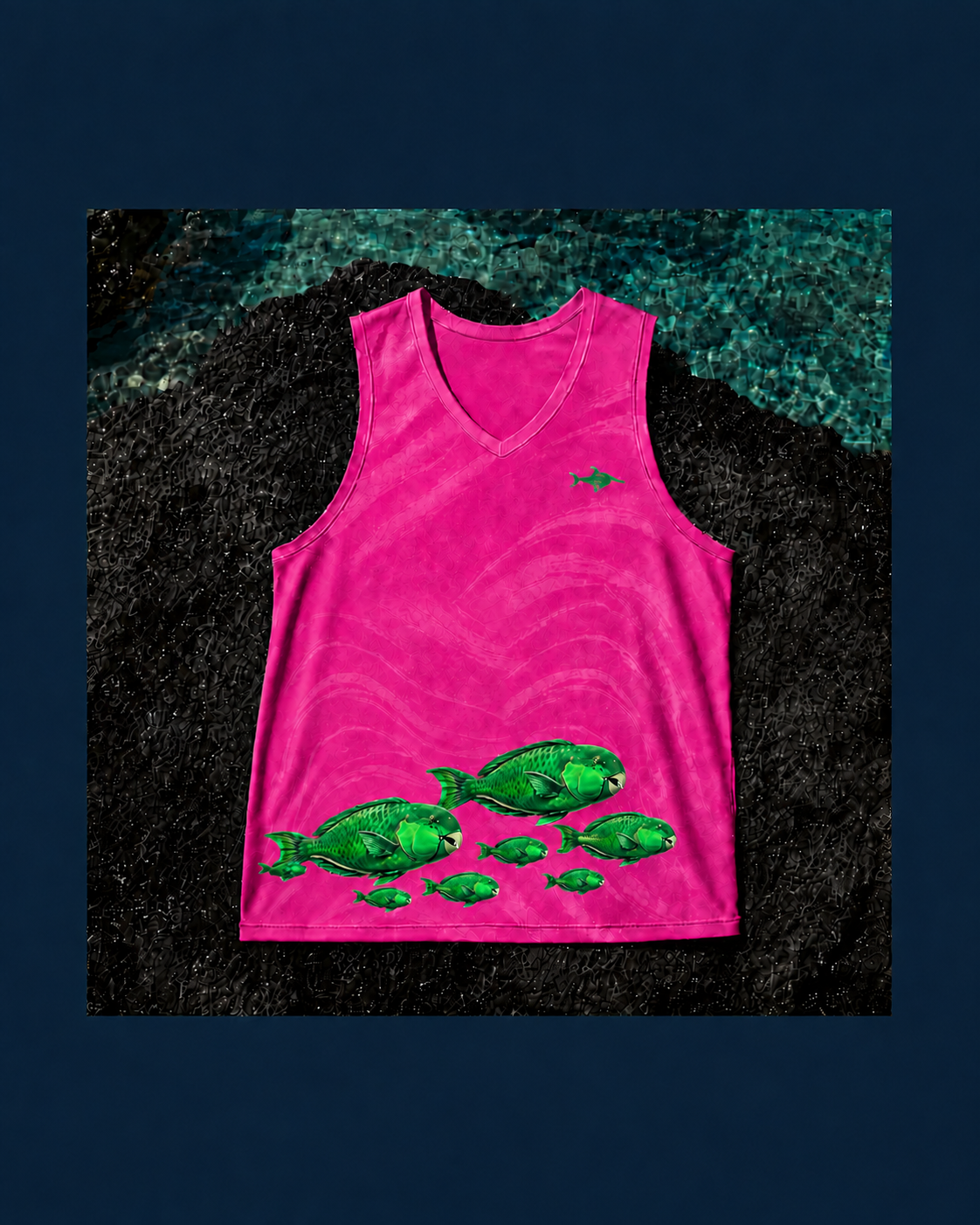 PA‘ATI – haut fuchsia, poissons verts
